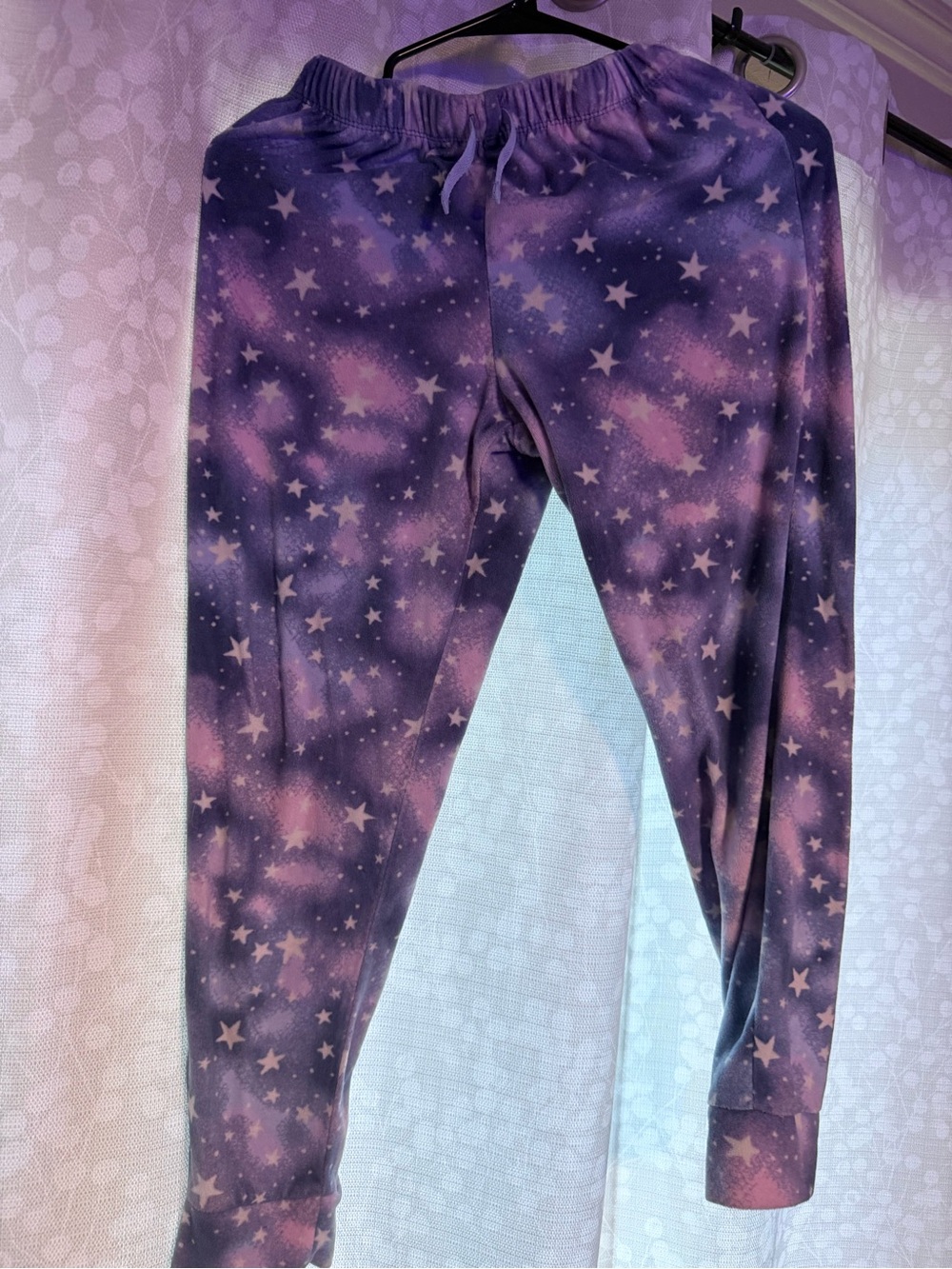 wonder nation Purple and Pink Star Print Joggers